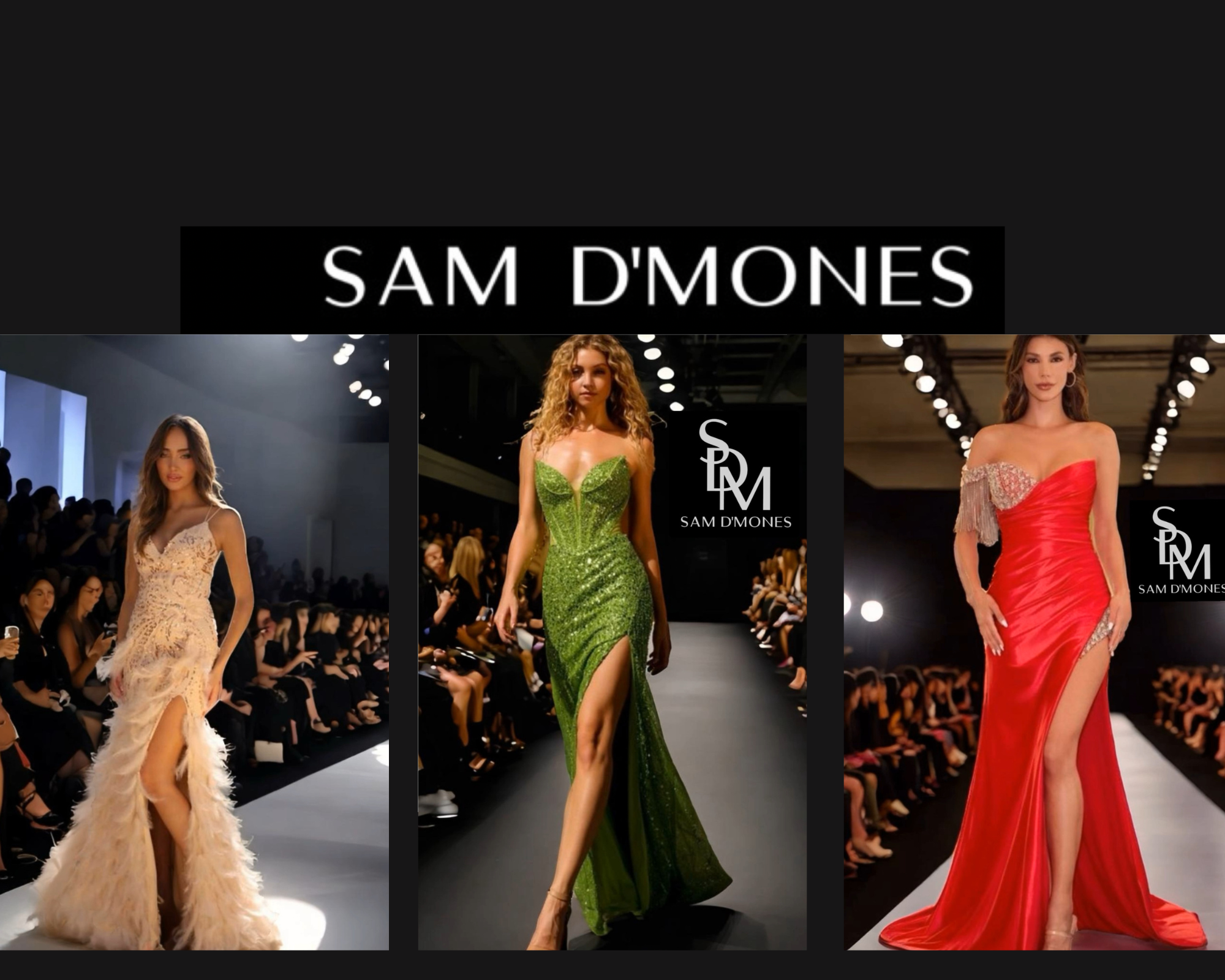 Prom gowns from the SAM D'MONES 2024 collection