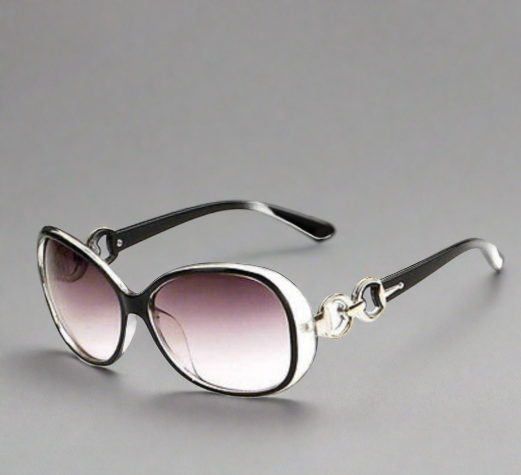 Black metal and plastic sunglasses