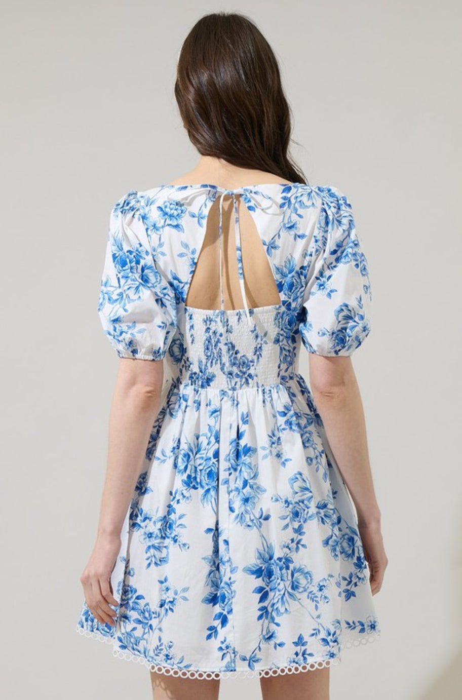 Thea floral dress, side view