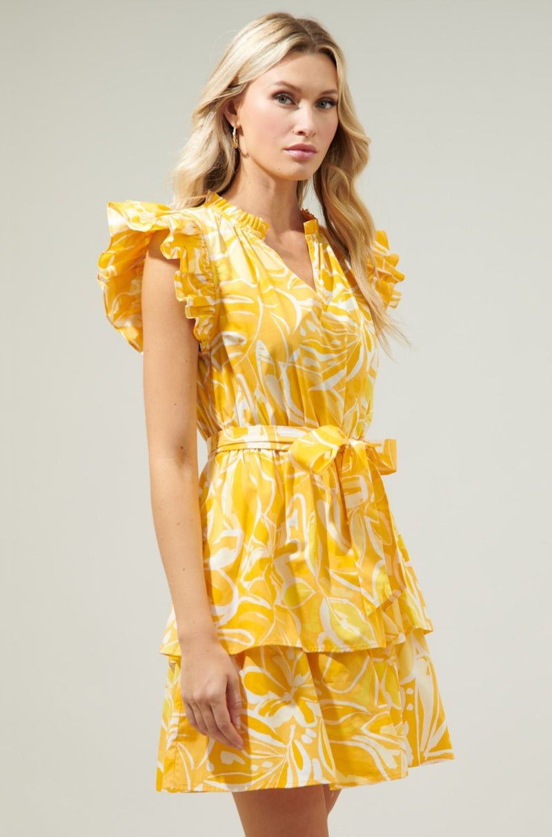 Canary Floral Dress