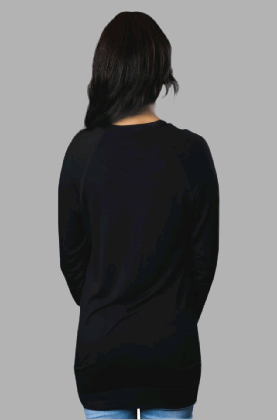 Good Vibes graphic top, alternate view