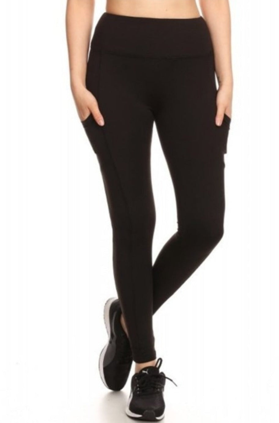 Yoga leggings with pockets, alternate view
