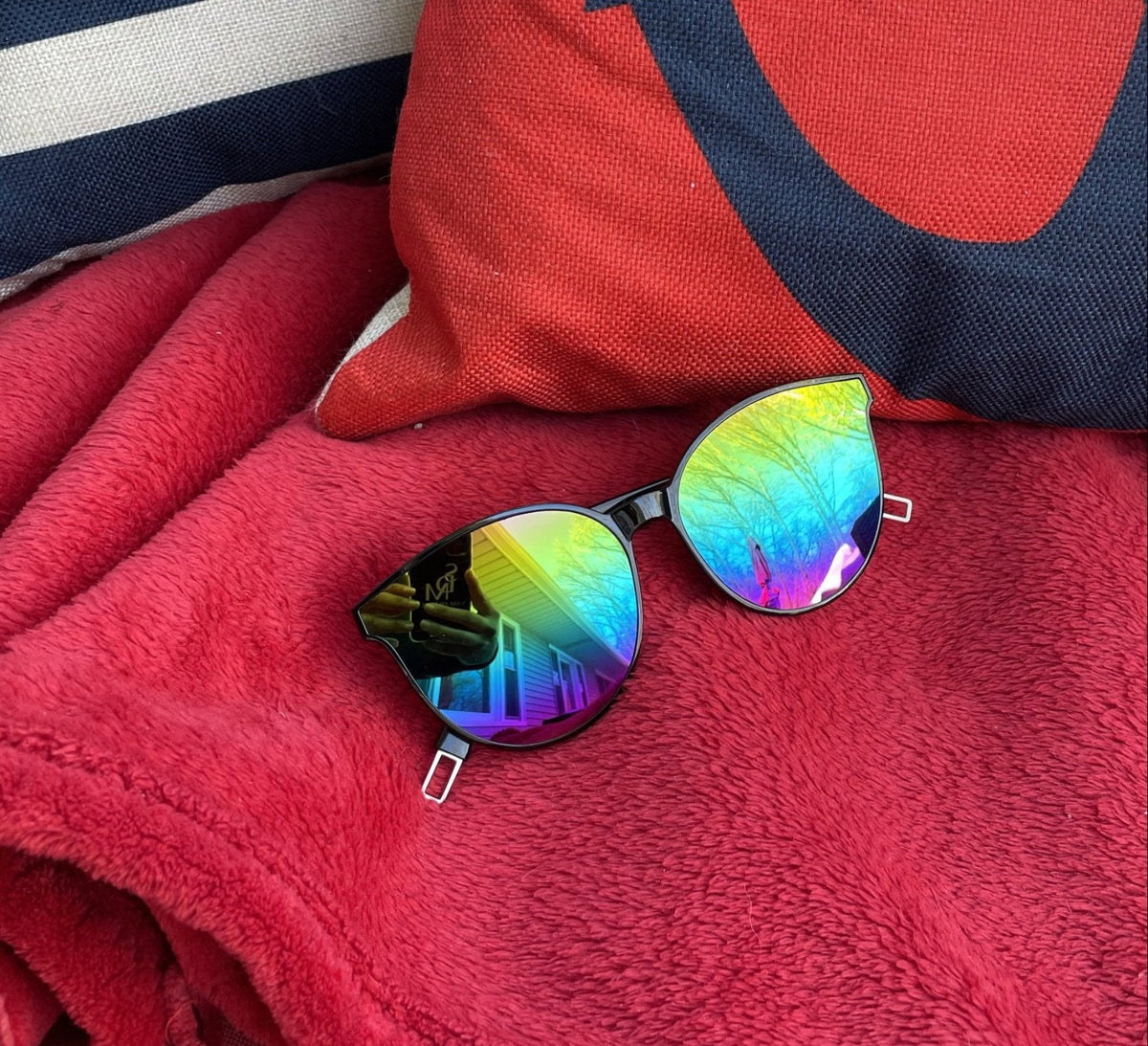 Black polarized sunglasses, alternate view