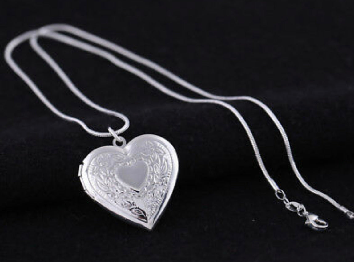 Sterling silver heart locket
