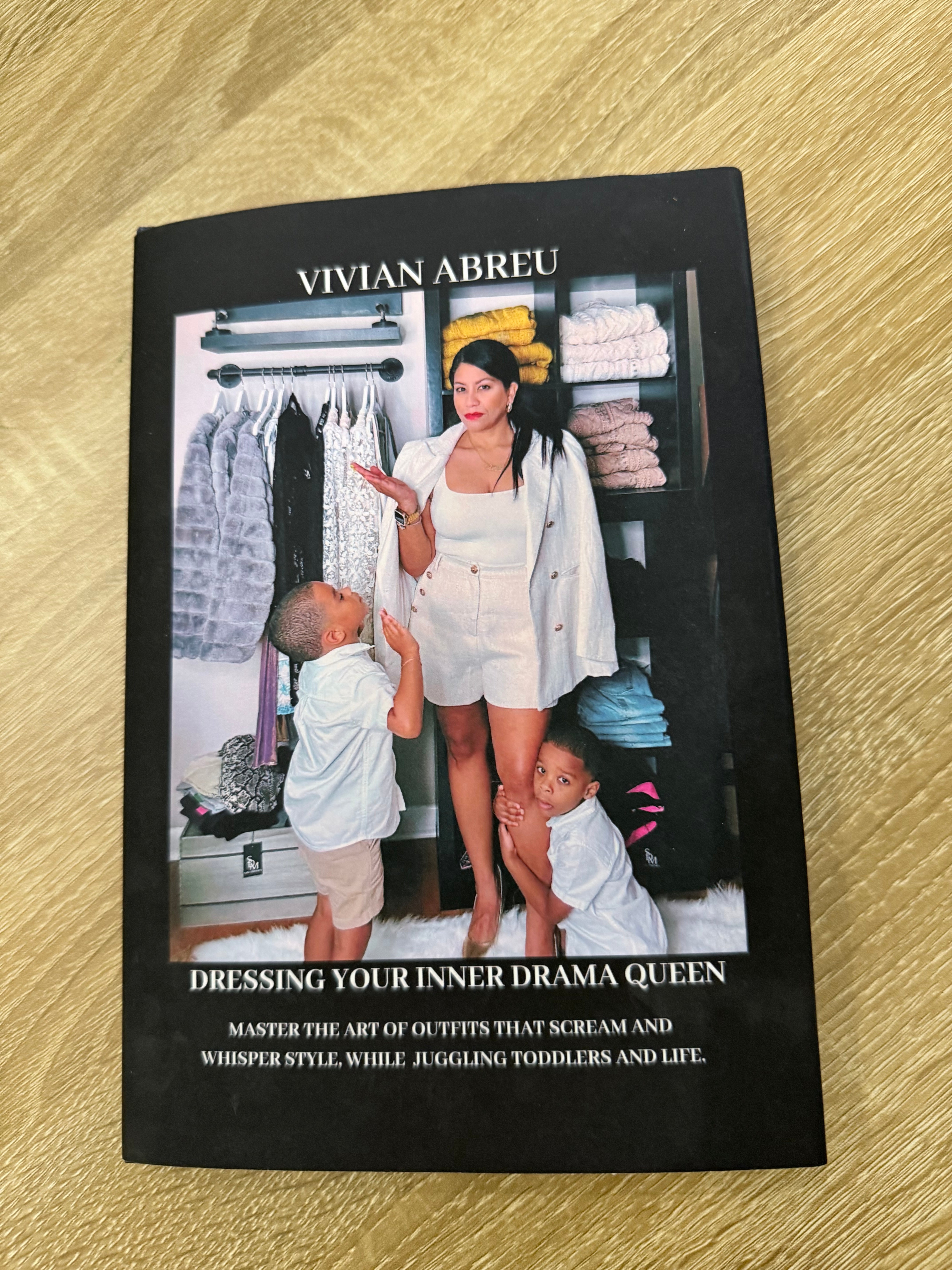 Vivian Abreu with her book Dressing Your Inner Drama Queen