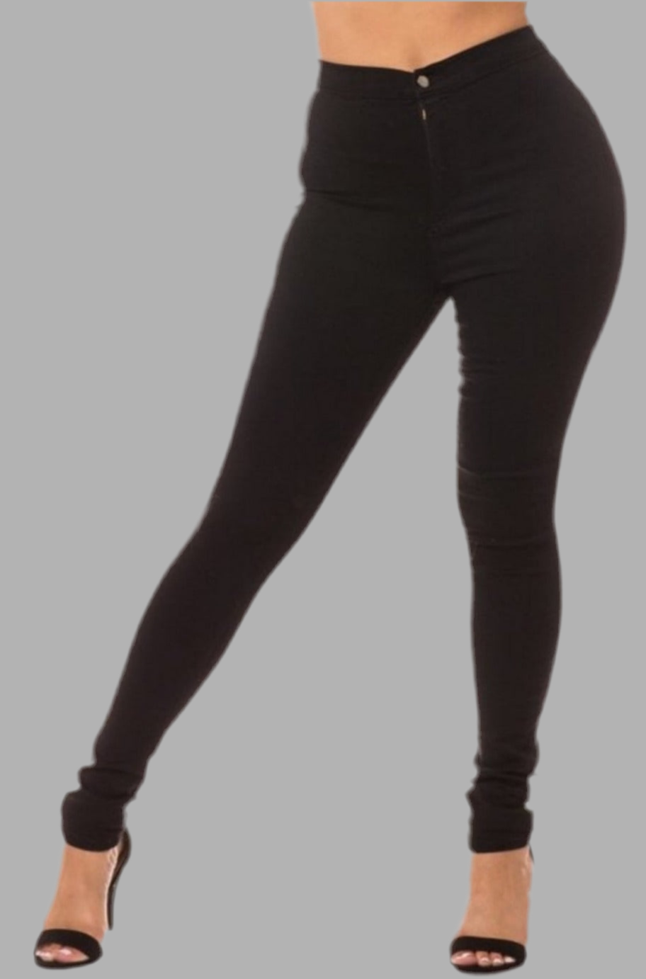 Black high-rise jeans