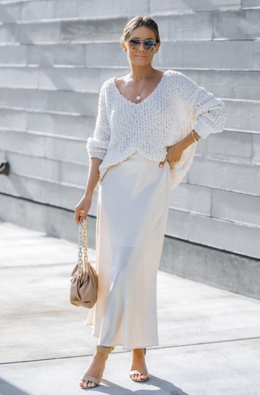 Tuscany midi skirt, side view
