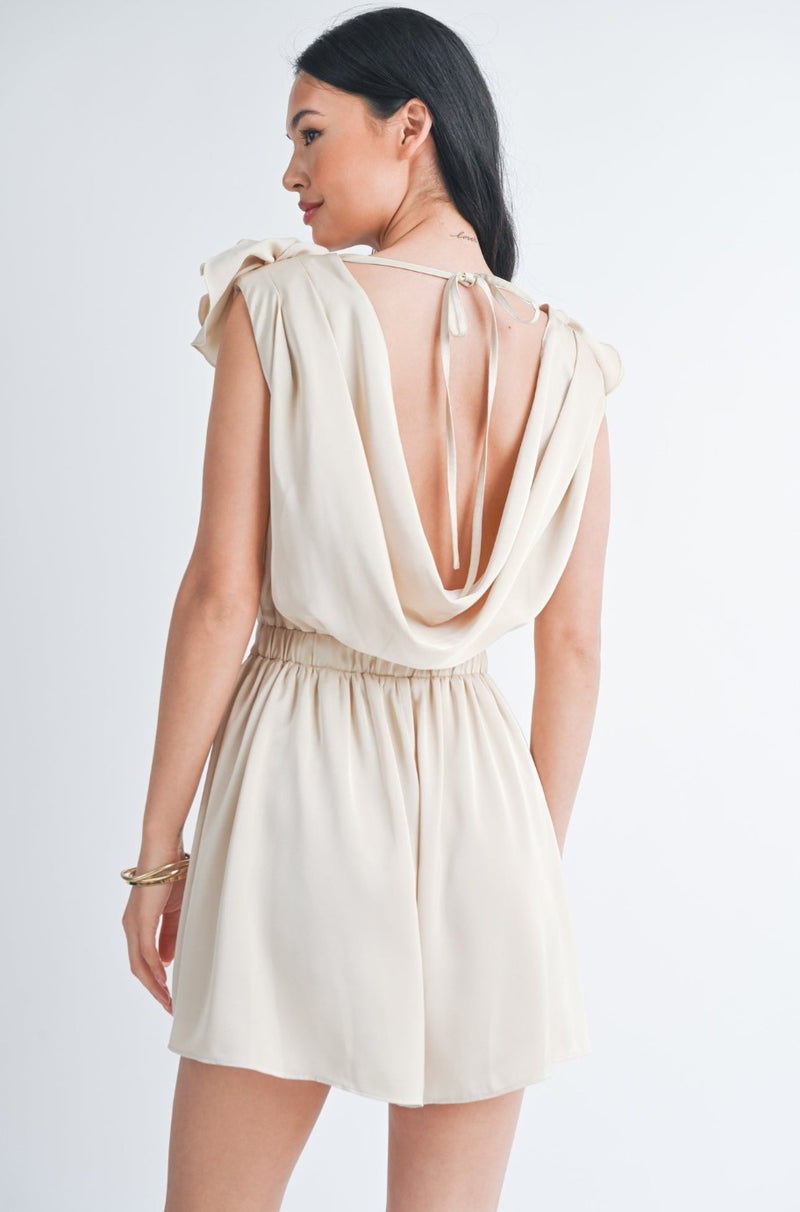 Molly Cowl Neck Romper