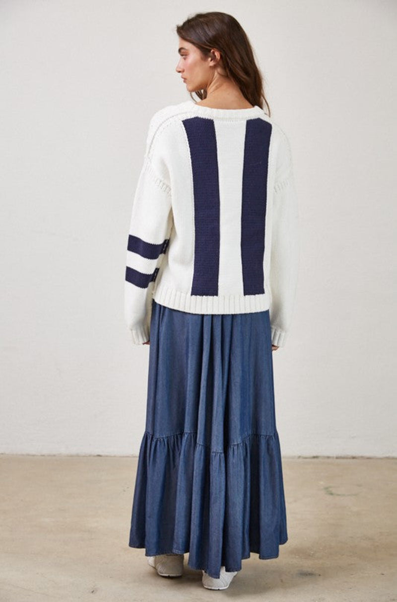 Meghan Timeless Ivory Knit Sweater