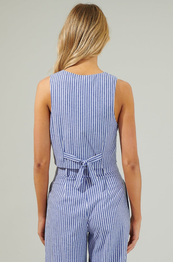 Drew Striped Vest