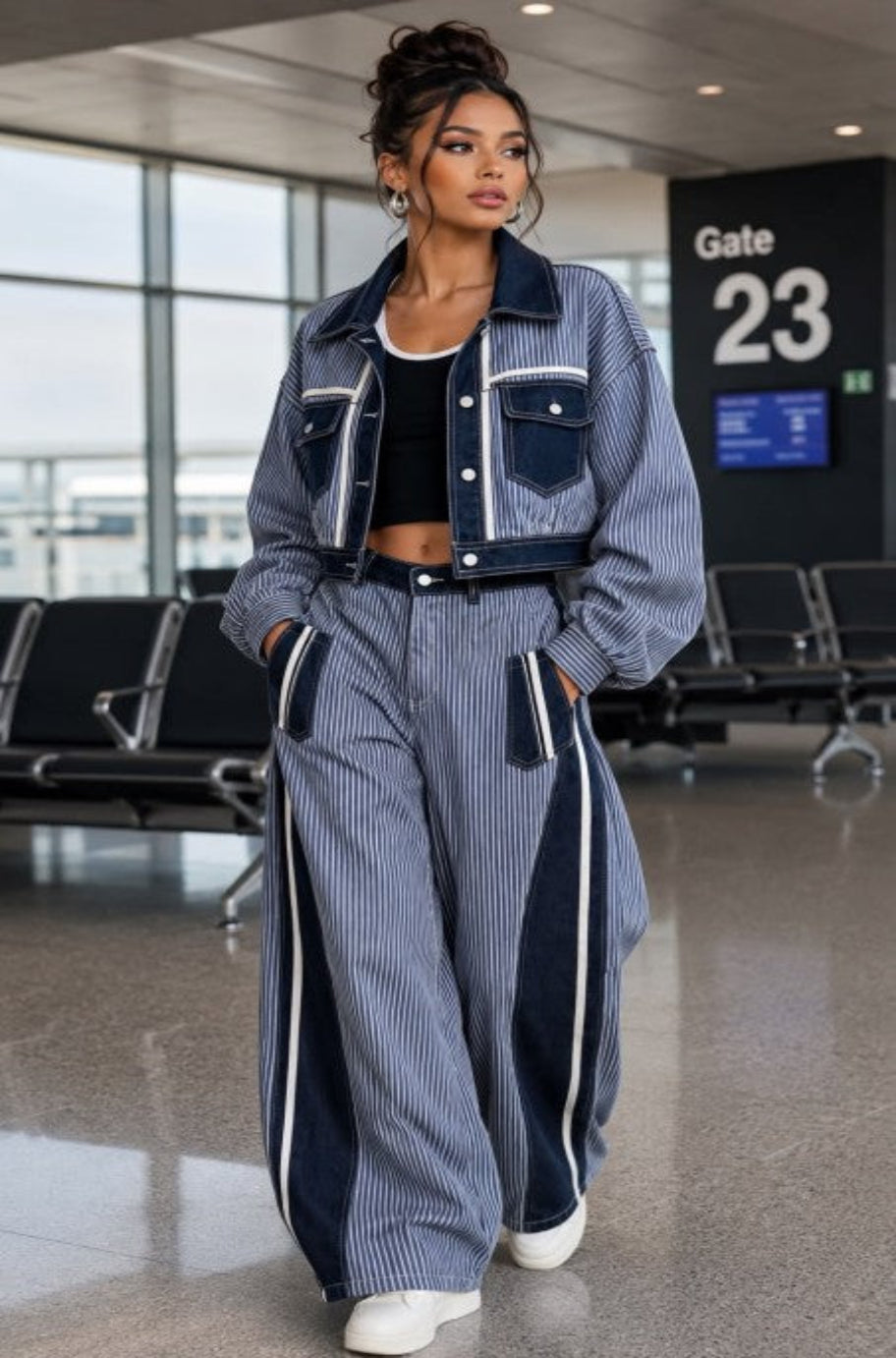 The Runway Departure jacket styled with denim