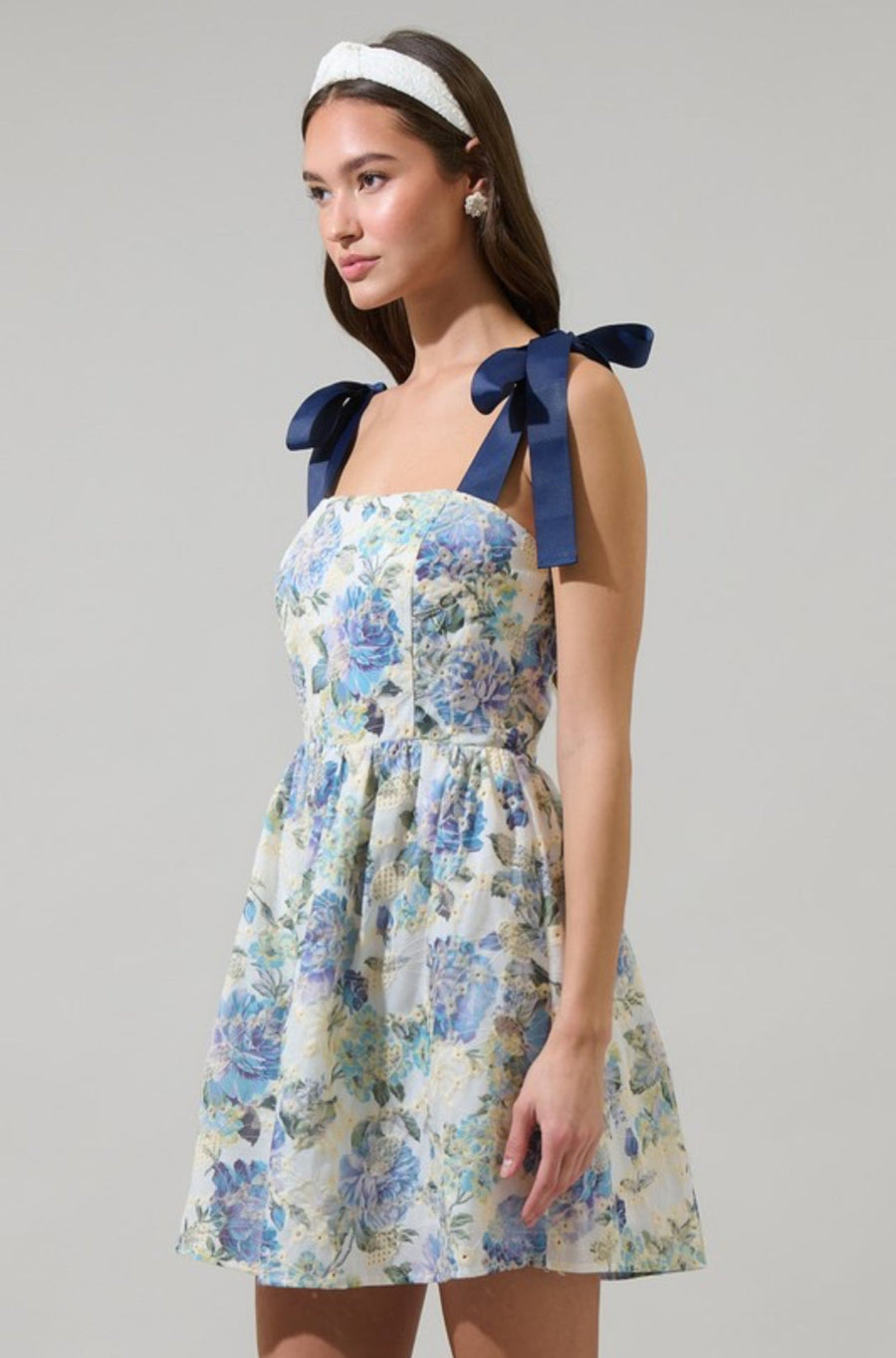 cecily mini dress Cecily Bow Strap Mini Dress