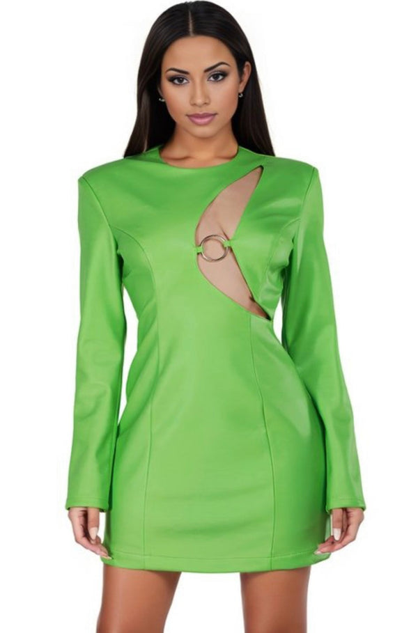 Imani Neon Green Dress