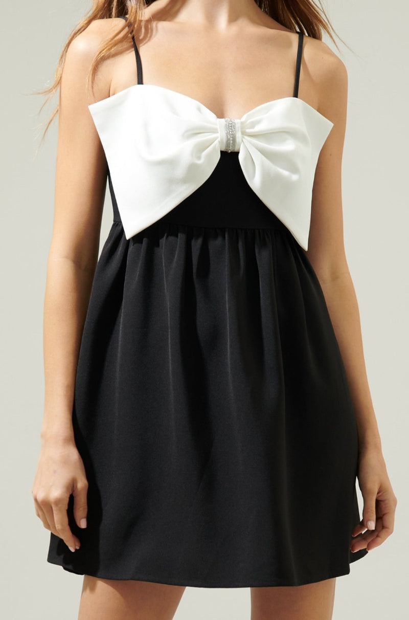 Evie Bow Mini Dress