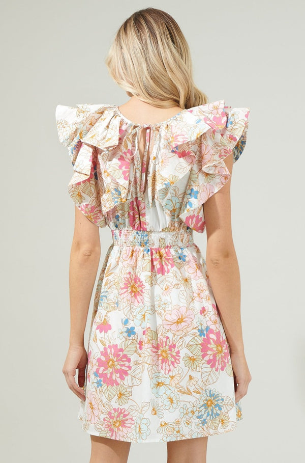 Riley Floral Ruffle Dress
