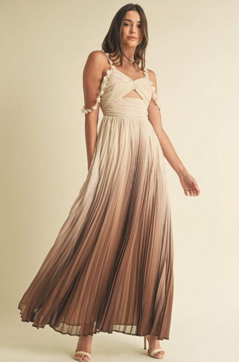 Iconic Ombré Pleated Dress