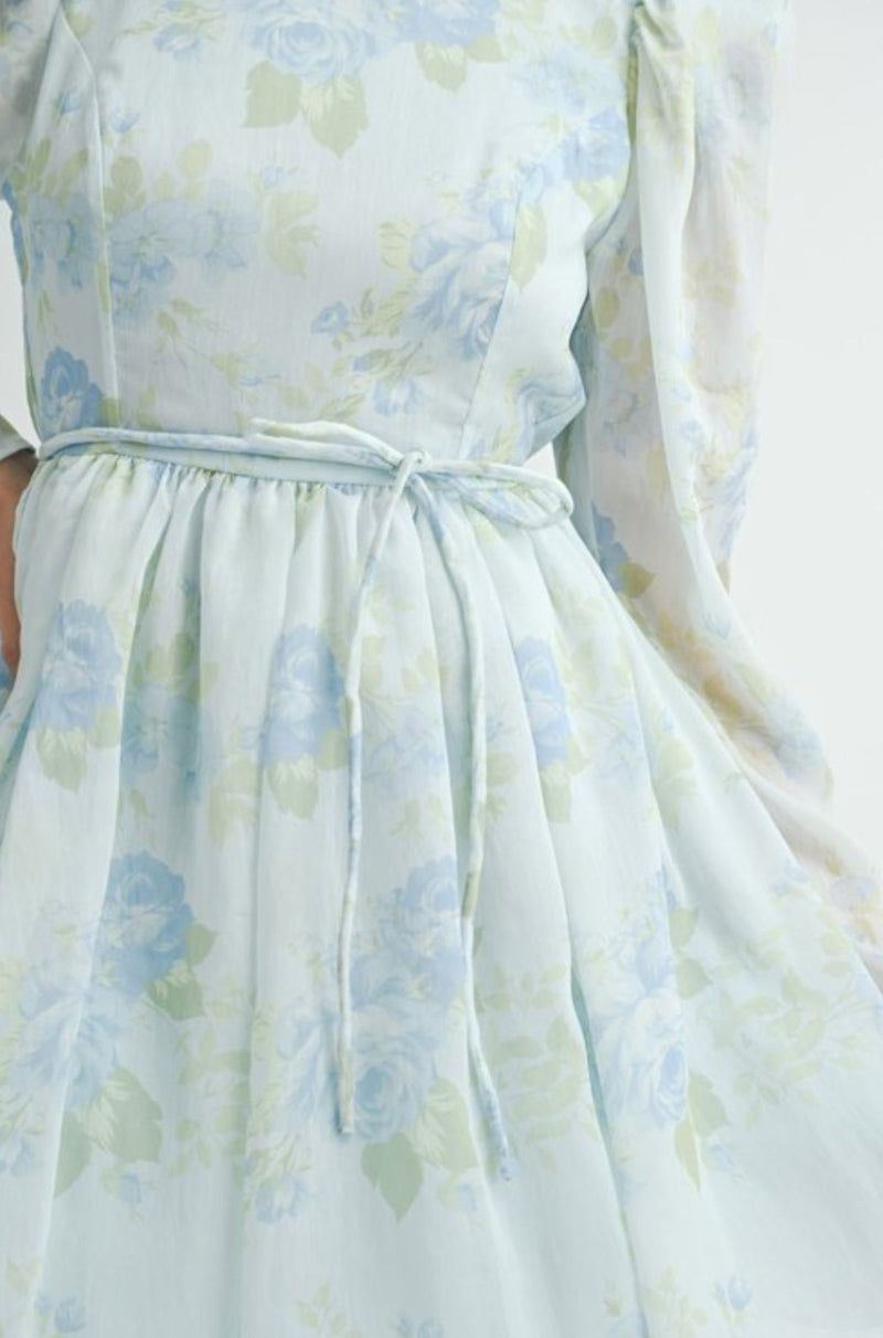 Milly Floral Blue Dress