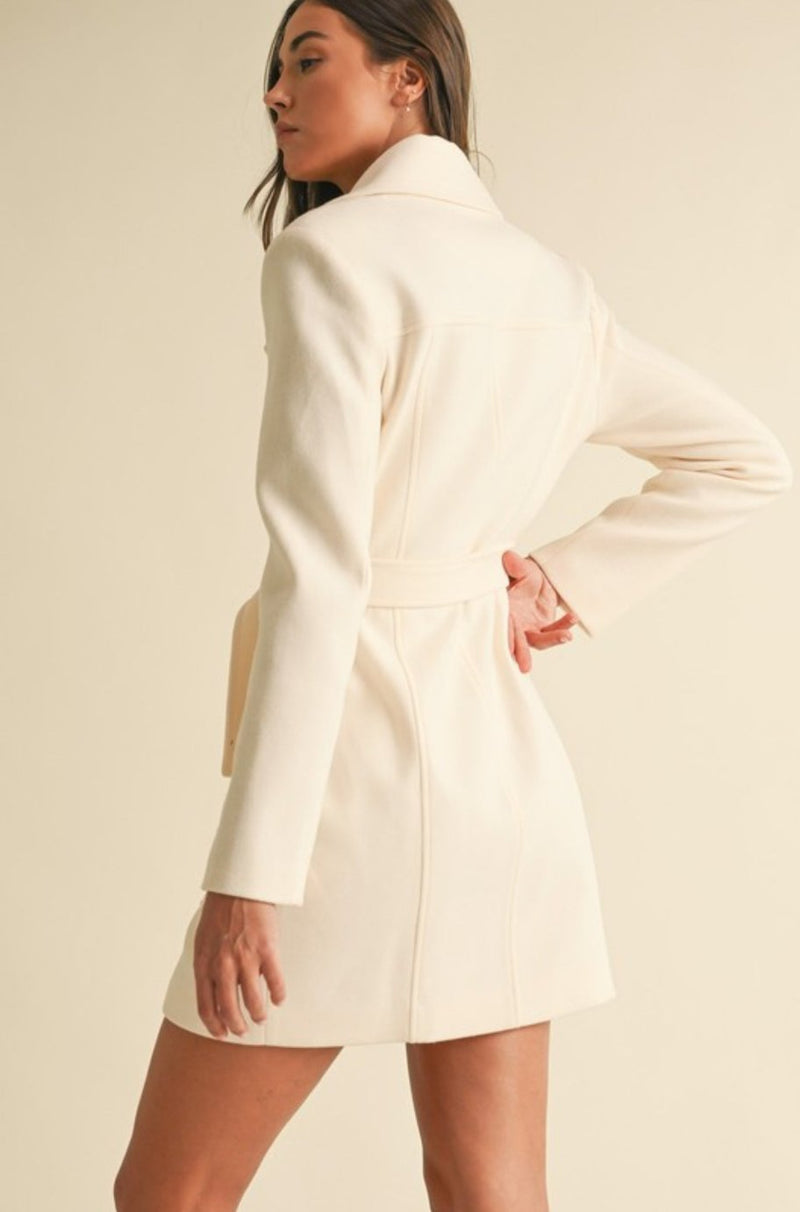 Ginny Cream Coat Dress