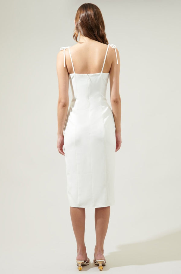 Alley White Midi Dress
