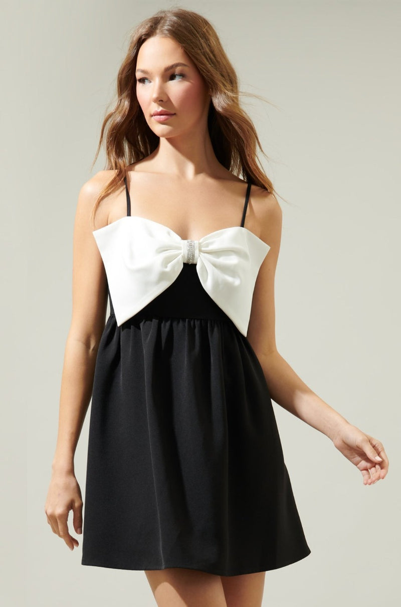 Evie Bow Mini Dress