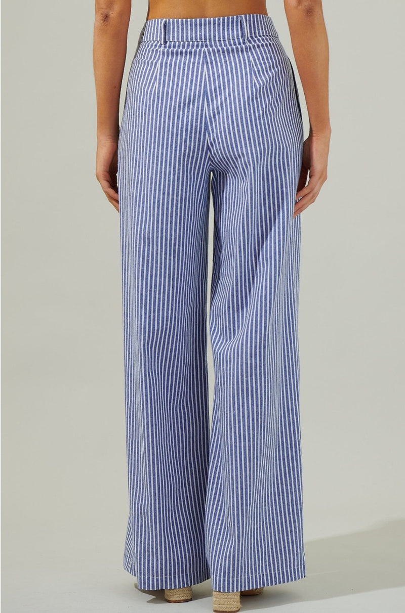 Drew Striped Wide Leg Pants