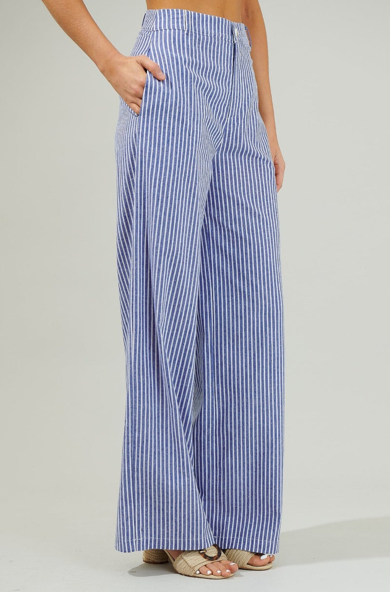 Drew Striped Wide Leg Pants