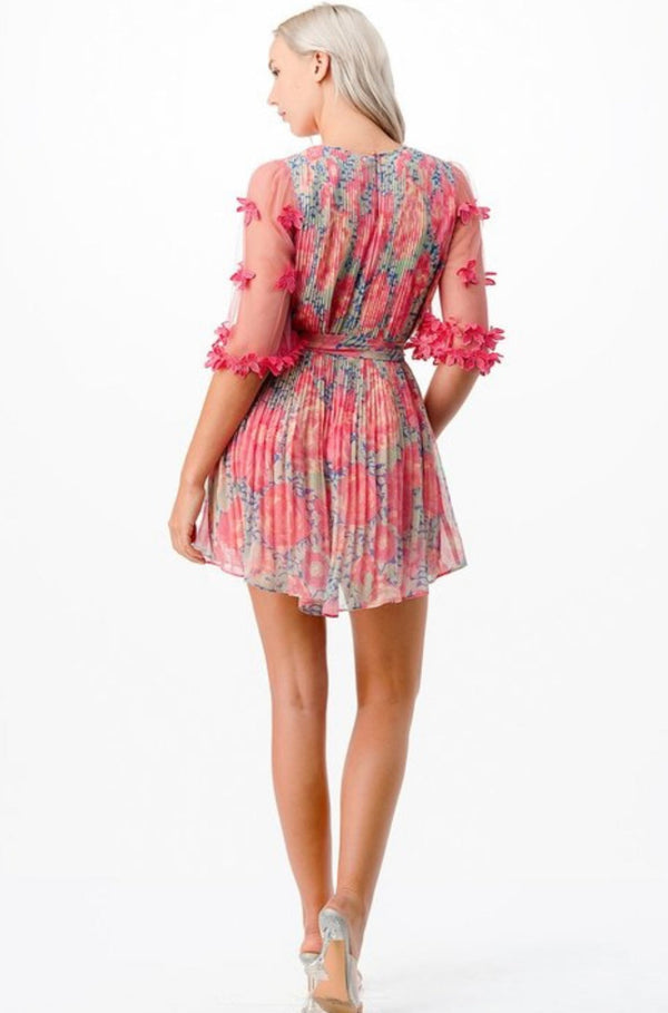 Barbie Pleated Pink Dress