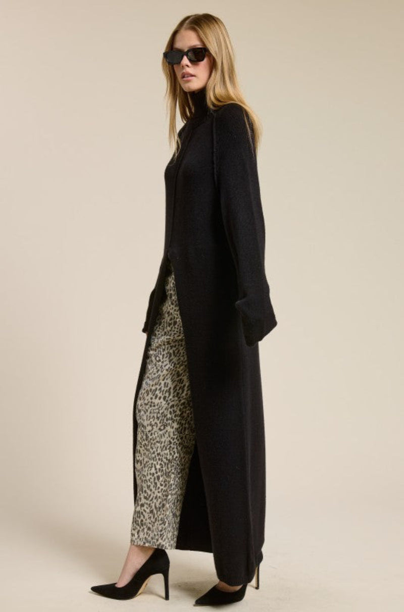 Sol Long Black Tunic Sweater