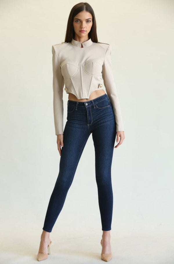 Nude corset top, women’s corset top, women’s formal top