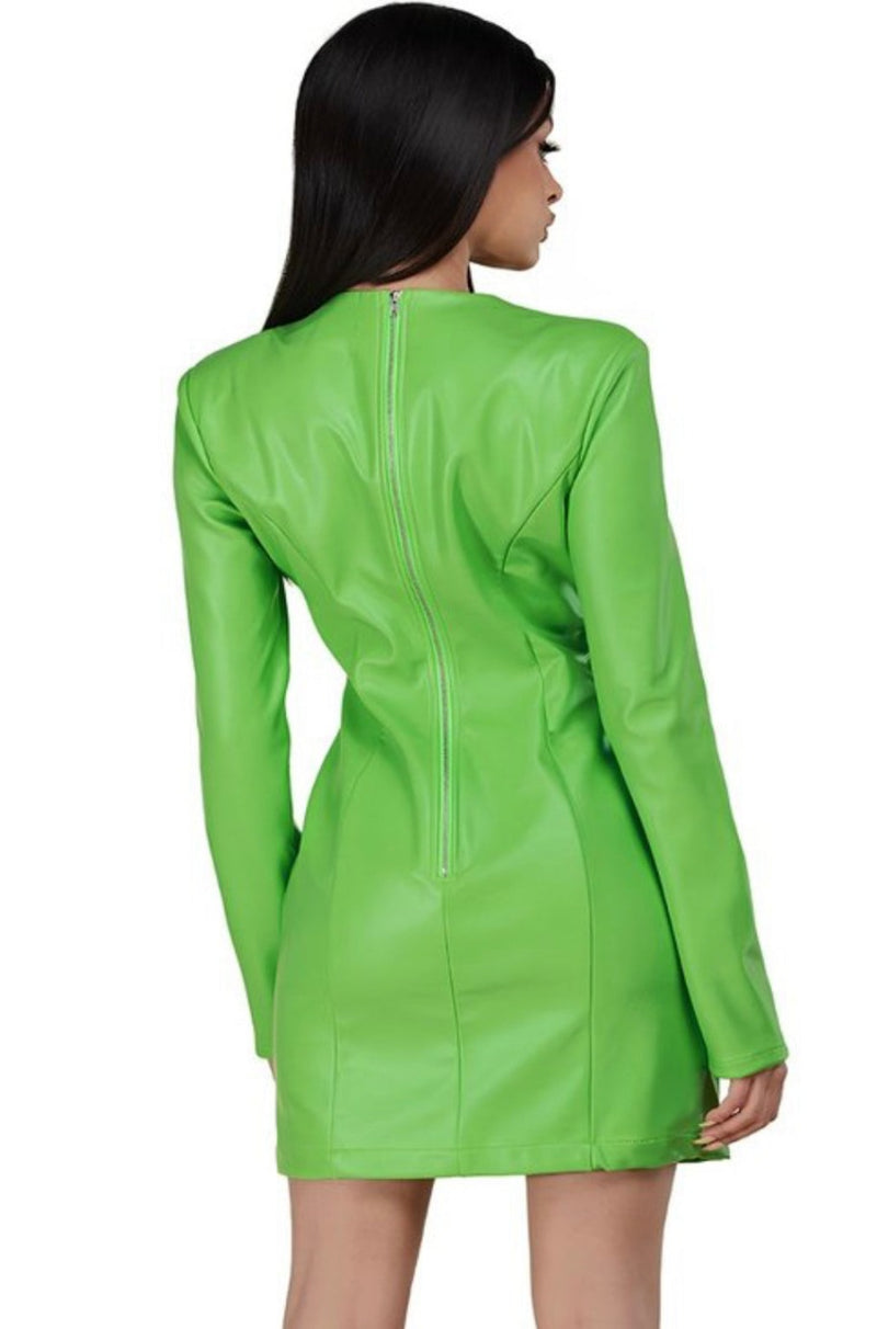 Imani Neon Green Dress