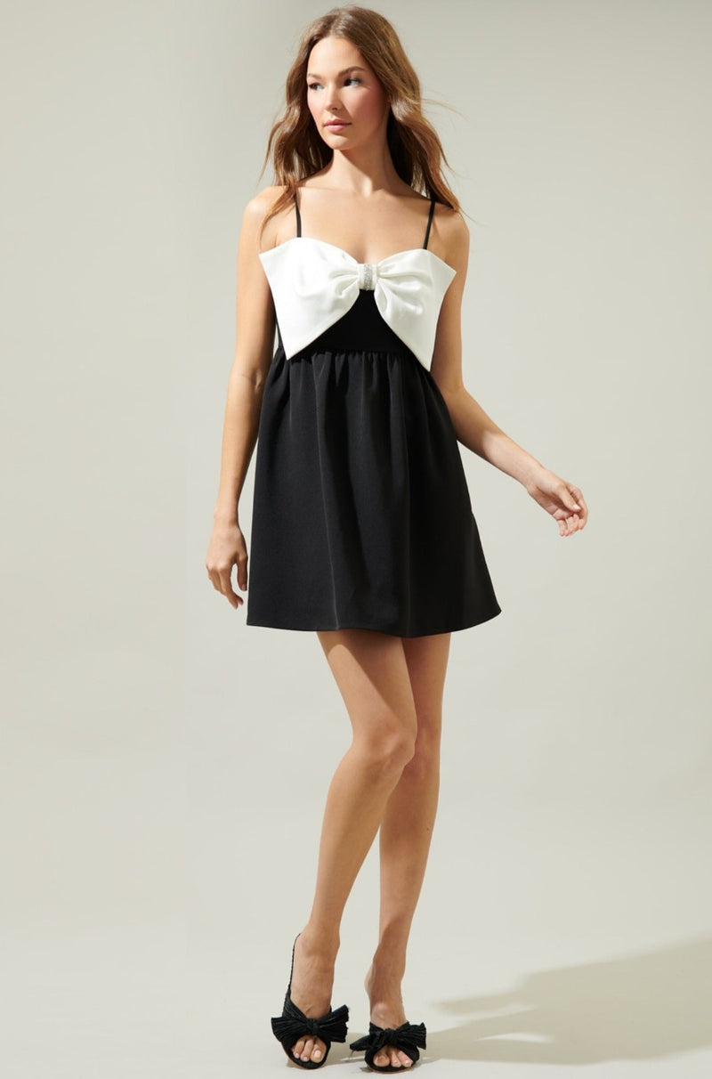 Evie Bow Mini Dress