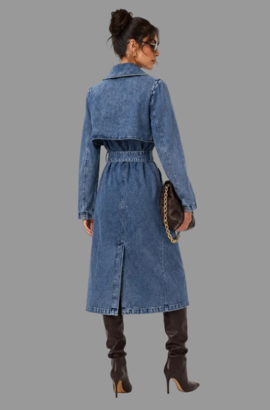 Close-up of the faux-fur collar on the Aspen After Dark coat