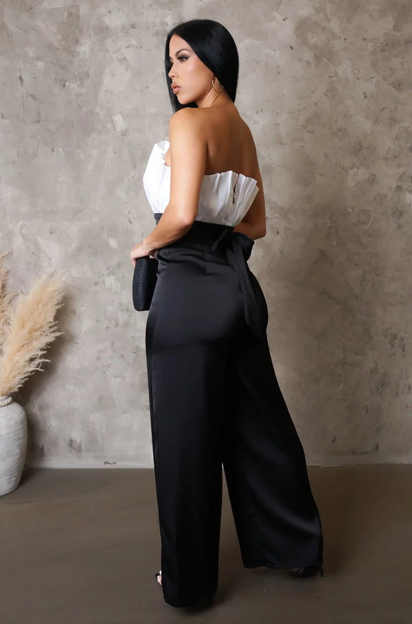 Avery Black And White Jumpsuit