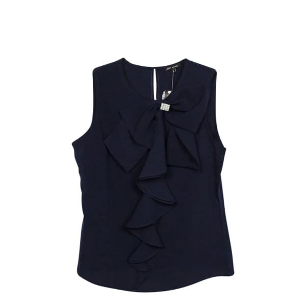 Navy blue work top, navy blue top, work attire, work clothes, blue top, tops