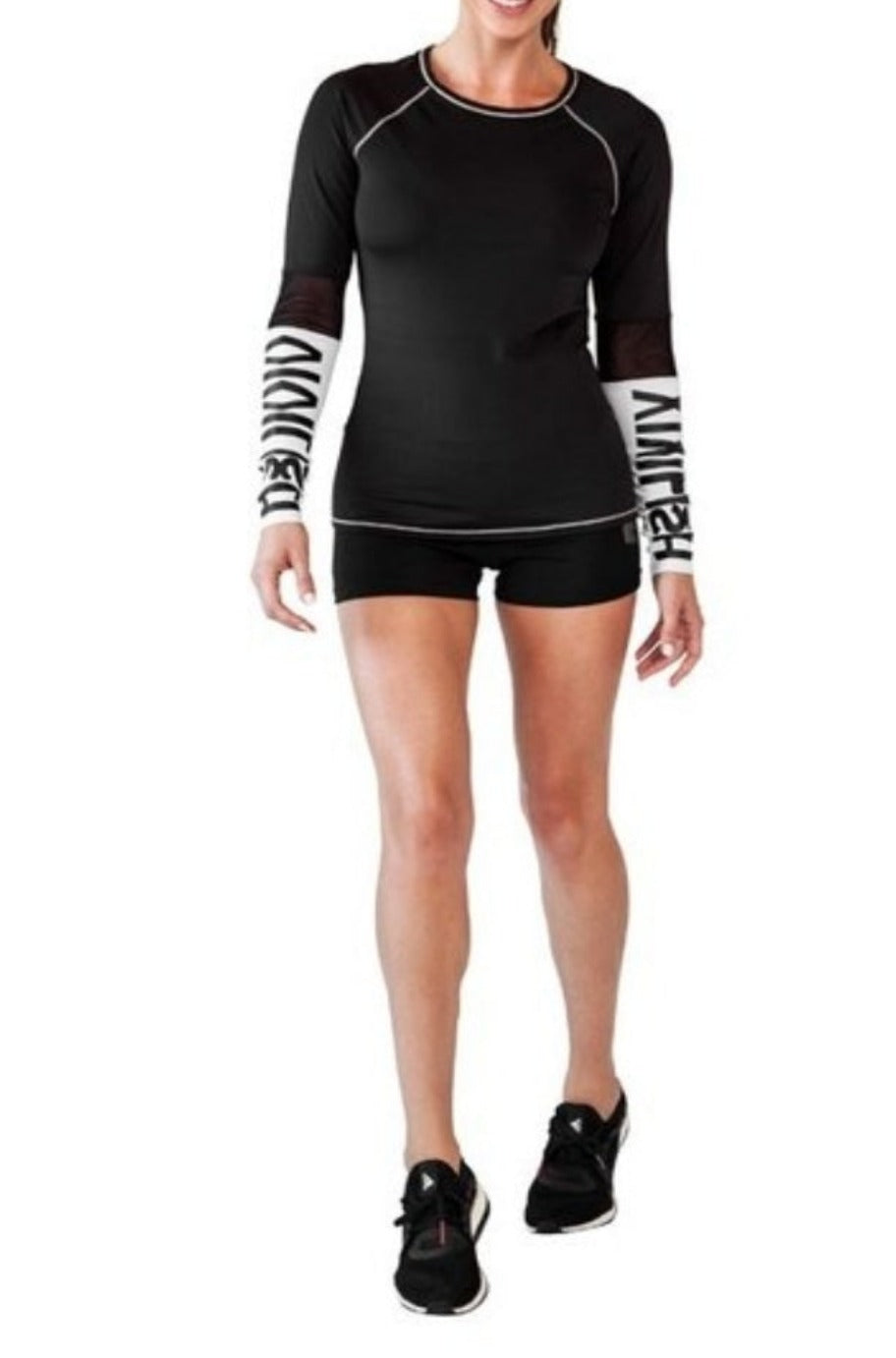 Athletic performance top, back view