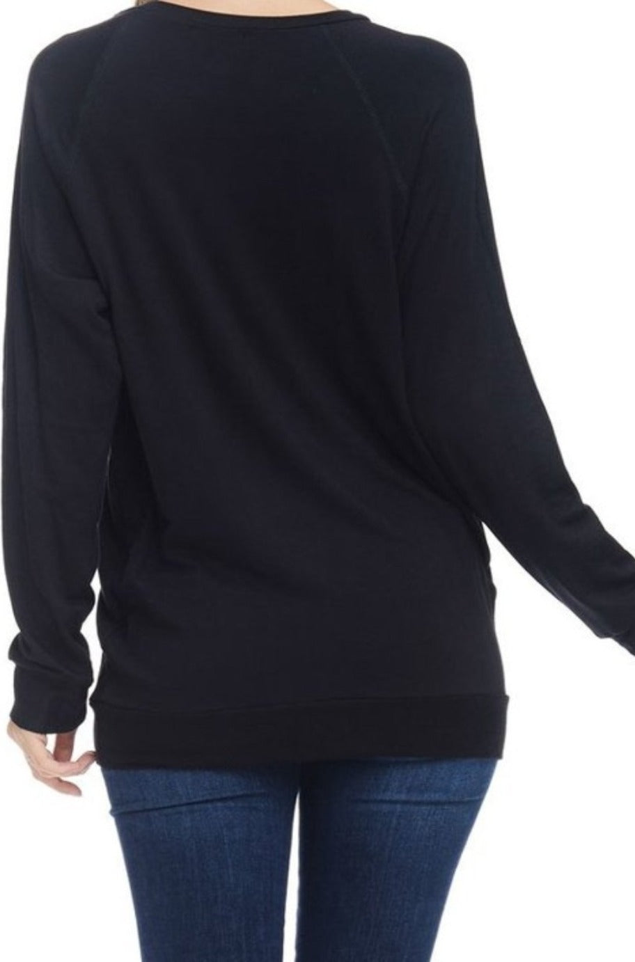 Football graphic long-sleeve top, alternate view