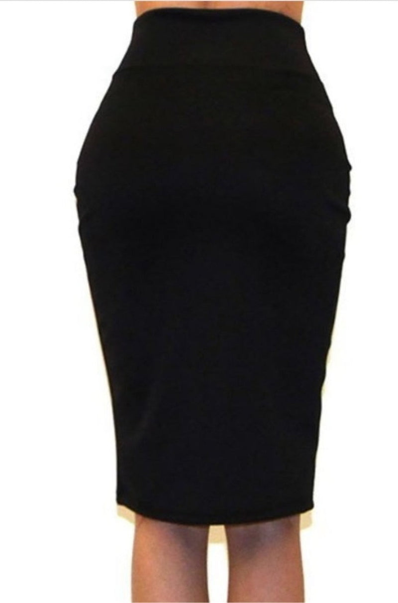 High Waisted Pencil Skirt
