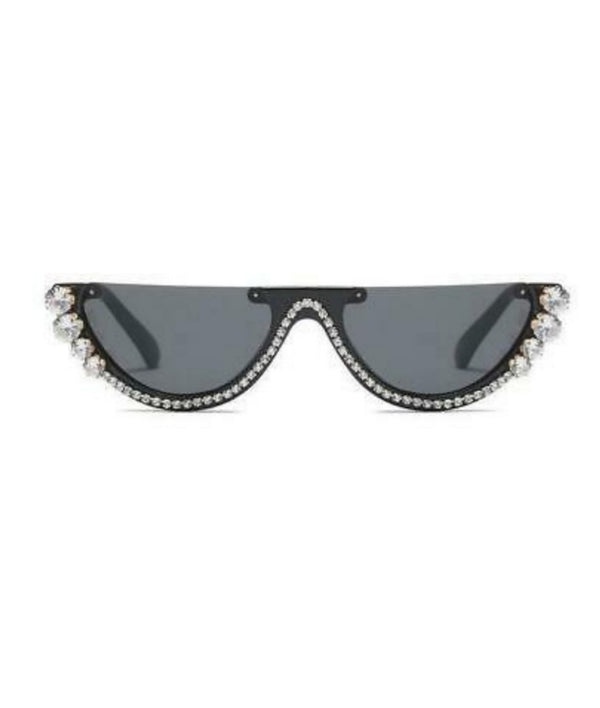 Crystal Rhinestone Cat Eye Sunglasses