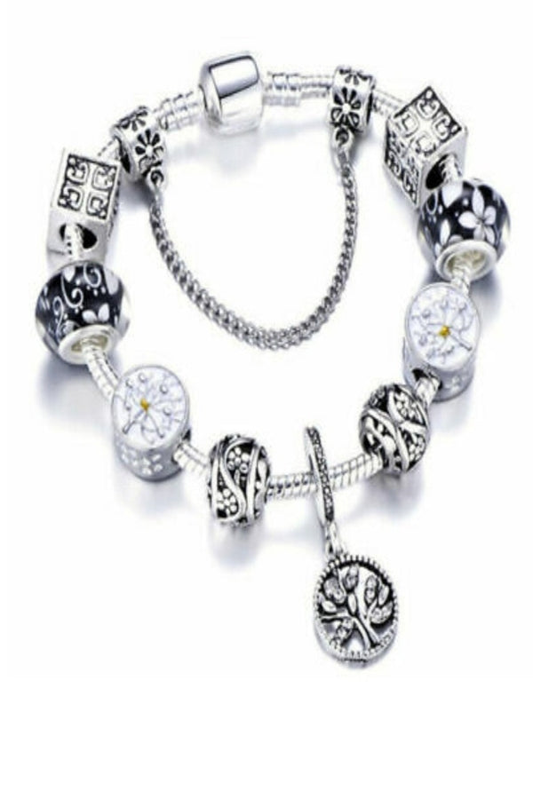 pandora charm bracelet, charm bracelet, silver charm bracelet, bracelet