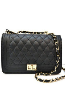 black quilted handbag purse, handbag, black purse, black handbag, purse, handbag
