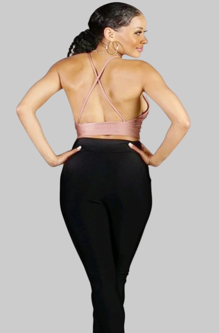 Blush bralette top, alternate view