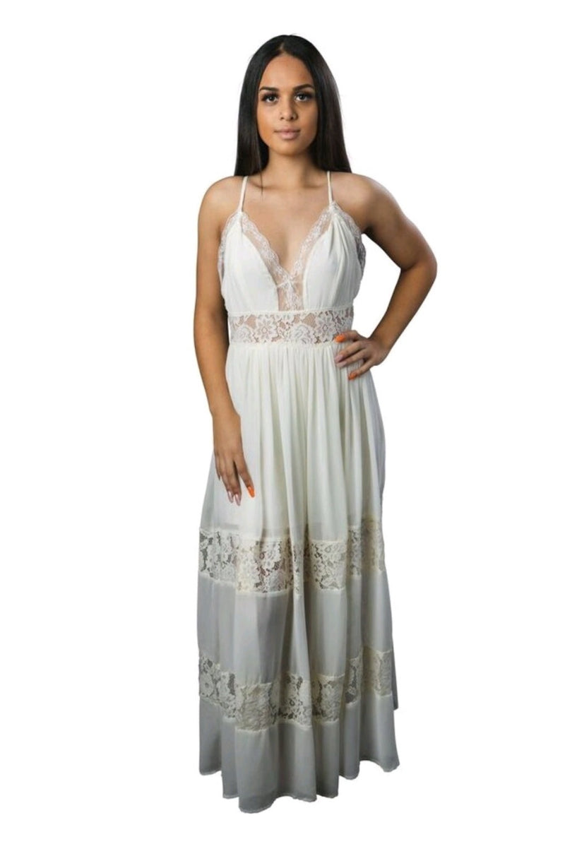 vintage ivory white maxi dress, vintage dress, bridal dress, summer dress, white dress, ivory boho dress, dresses, ivory dress