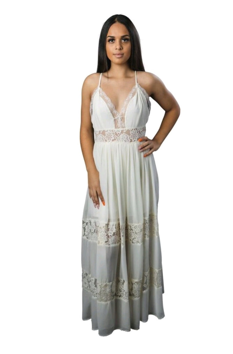summer ivory dresses Vintage Ivory Dress