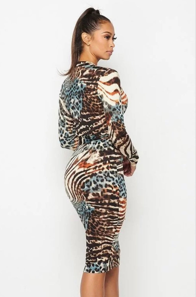 Blaire Animal Print Dress