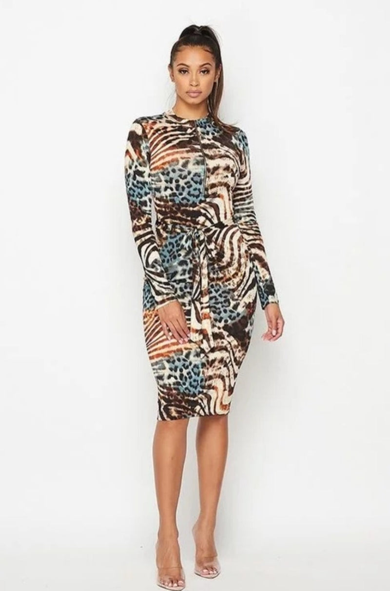 Blaire Animal Print Dress