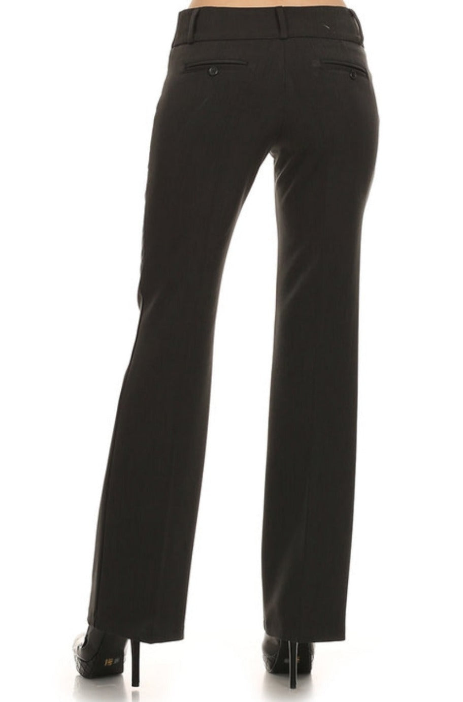 Mid-rise bootcut trousers, alternate view