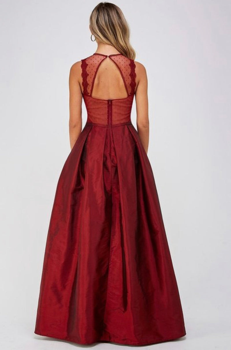 Taffeta Dress with Pockets