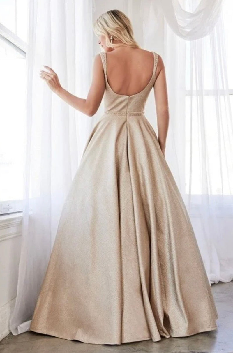 Meghan Watts Champagne Ball Gown