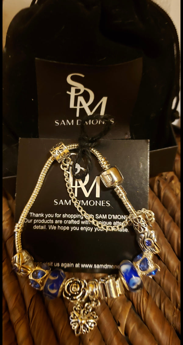 Blue Lagoon Charm Bracelet