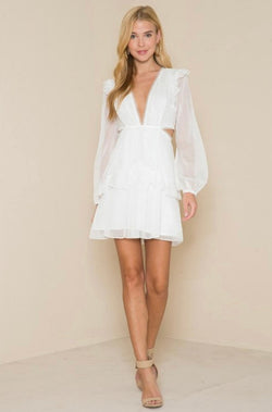 Stacy Ivory Cutout Dress